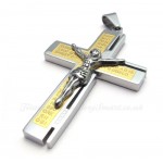 Jesus Titanium Cross Pendant Necklace (Free Chain)