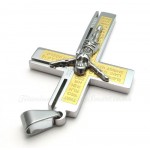 Jesus Titanium Cross Pendant Necklace (Free Chain)