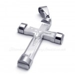 Jesus Titanium Cross Pendant Necklace (Free Chain)