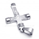 Jesus Titanium Cross Pendant Necklace (Free Chain)