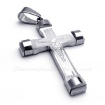 Jesus Titanium Cross Pendant Necklace (Free Chain)