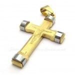 Jesus Titanium Cross Pendant Necklace (Free Chain)