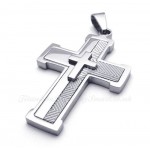 Titanium Cross Pendant Necklace (Free Chain)