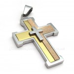 Titanium Cross Pendant Necklace (Free Chain)