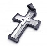 Titanium Cross Pendant Necklace (Free Chain)