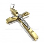 Titanium Cross Pendant Necklace (Free Chain)