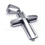 Titanium Cross Pendant Necklace (Free Chain)