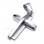 Titanium Cross Pendant Necklace (Free Chain)