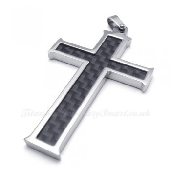 Titanium Cross Pendant Necklace (Free Chain)