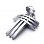 Titanium Cross Pendant Necklace (Free Chain)