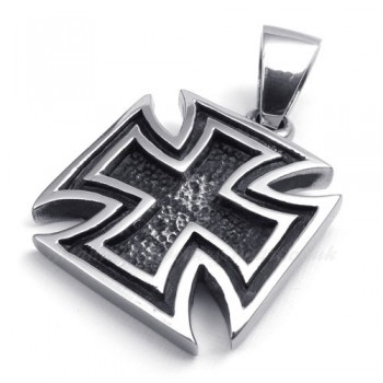 Titanium Cross Pendant Necklace (Free Chain)