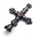 Imperial Crown Titanium Cross Pendant Necklace (Free Chain)