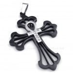 Charming Titanium Cross Pendant Necklace (Free Chain)