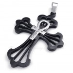 Charming Titanium Cross Pendant Necklace (Free Chain)