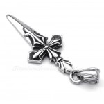 Sword Titanium Cross Pendant Necklace (Free Chain)