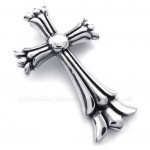 Men's Cross Pattern Titanium Pendant Necklace (Free Chain)