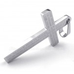 Scripture Titanium Cross Pendant Necklace (Free Chain)