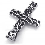 Mens Beautiful Titanium Cross Pendant Necklace (Free Chain)