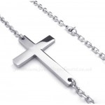 Titanium Cross Pendant Necklace (Free Chain)