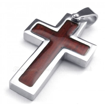 Titanium Cross Pendant Necklace (Free Chain)