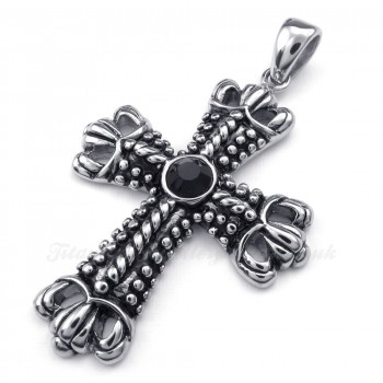 Titanium Cross Pendant Necklace (Free Chain)