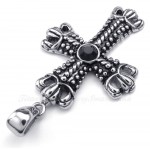 Titanium Cross Pendant Necklace (Free Chain)