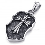 Titanium Cross Pendant Necklace (Free Chain)