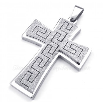 Titanium Cross Pendant Necklace (Free Chain)