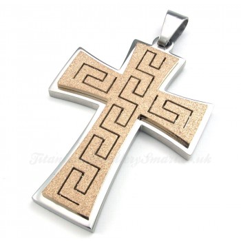 Titanium Cross Pendant Necklace (Free Chain)