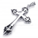 Titanium Loop Cross Pendant Necklace (Free Chain)