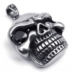 Titanium Skull Pendant Necklace (Free Chain)