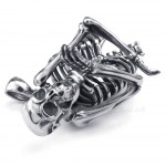 Titanium Skull Pendant Necklace (Free Chain)