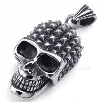 Titanium Skull Pendant Necklace (Free Chain)