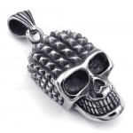 Titanium Skull Pendant Necklace (Free Chain)