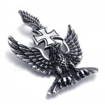 Eagle Titanium Cross Pendant Necklace (Free Chain)