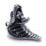 King Cobra Titanium Pendant Necklace (Free Chain)