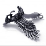 Eagle Wing Titanium Pendant Necklace (Free Chain)