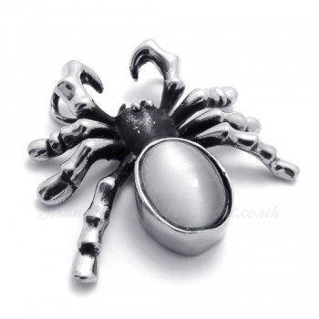 Spider Titanium Pendant Necklace  (Free Chain)