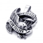 Eagle Titanium Pendant Necklace (Free Chain)