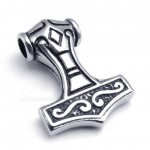 Thor's Hammer Titanium Pendant Necklace (Free Chain)