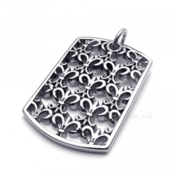 Titanium Card Pendant Necklace (Free Chain)