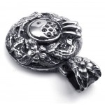 Dragon Titanium Tai Chi Pendant Necklace (Free Chain)