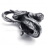 Vivid Dragon Titanium Pendant Necklace (Free Chain)