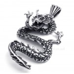 Fashion Titanium Dragon Pendant Necklace (Free Chain)