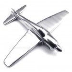 Plane Titanium Pendant Necklace (Free Chain)