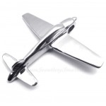 Plane Titanium Pendant Necklace (Free Chain)