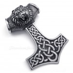 Thor's Hammer Titanium Pendant Necklace (Free Chain)