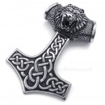 Thor's Hammer Titanium Pendant Necklace (Free Chain)