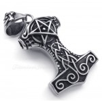Thor's Hammer Titanium Pendant Necklace (Free Chain)