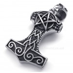 Thor's Hammer Titanium Pendant Necklace (Free Chain)